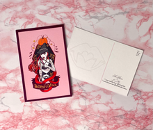 Load image into Gallery viewer, Ai Atelier x Lani Mae Halloween Wicked Love Art Print Postcard | Limited Edition

