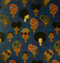 Load image into Gallery viewer, Azure Queens Skull Cap