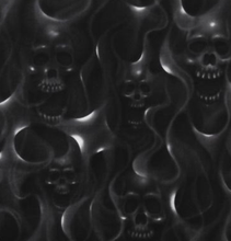 Load image into Gallery viewer, Black Smoke Skull Cap

