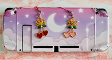 Load image into Gallery viewer, Pink Heart Cherry Charm