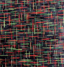 Load image into Gallery viewer, Metallic Gold Festive Crosshatch Face Mask