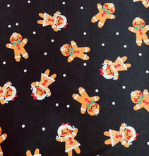 Load image into Gallery viewer, Gingerbread Cuties On Black Face Mask