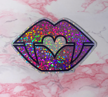 Load image into Gallery viewer, Ai Atelier Lovely Lips Pink Holographic Glitter Sticker
