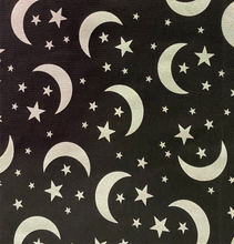 Load image into Gallery viewer, Holographic Moon on Black (Performance) Face Mask