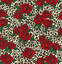 Load image into Gallery viewer, Leopard & Roses Face Mask
