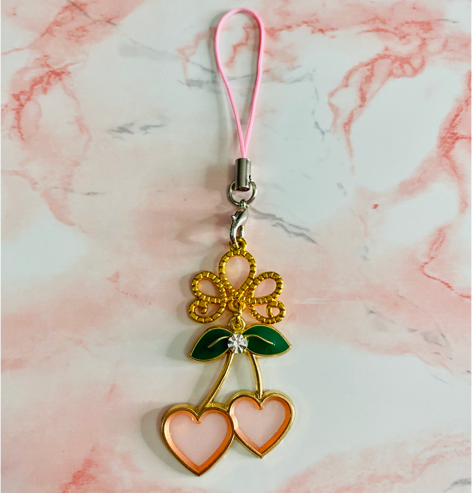 Cherry Charm Keychain